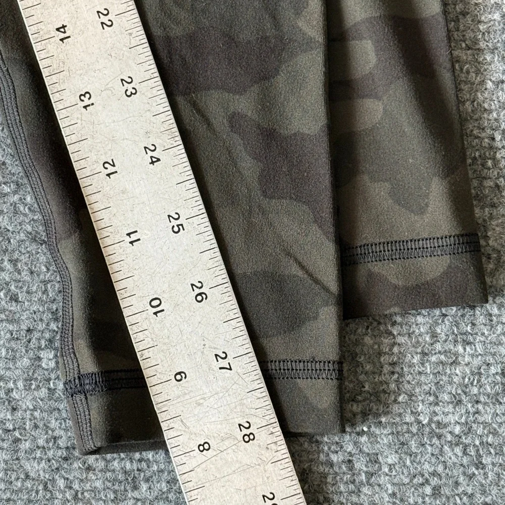 Lululemon Wunder Under High Rise Leggings‎ Green Camo Size 8